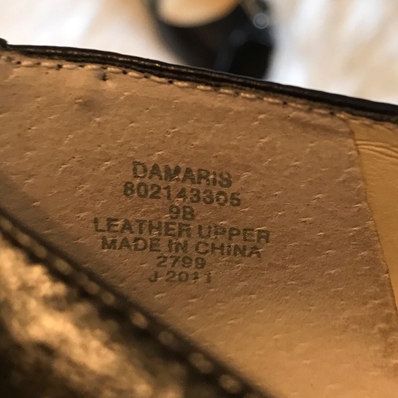 Lauren Ralph Lauren black open toe leather heels 9 - Picture 5 of 16